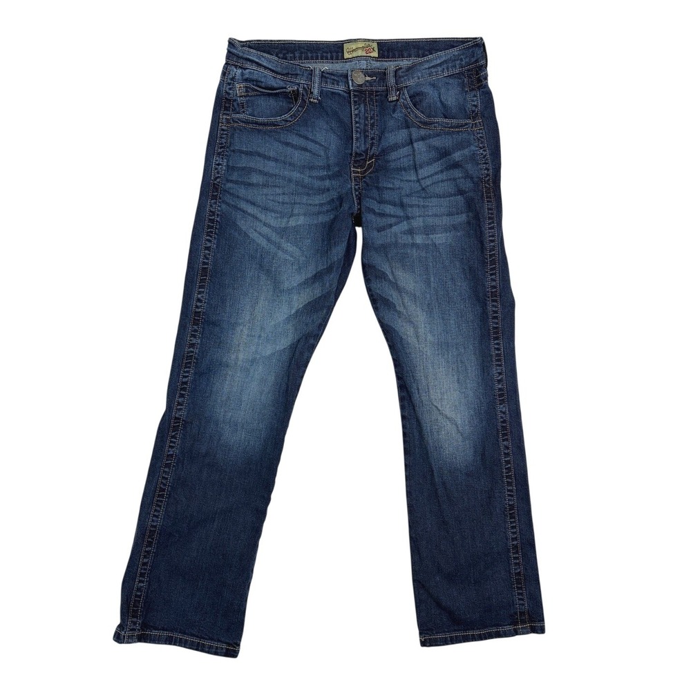 Wrangler 20X Style 44 Mens Slim Straight Jeans Dark Blue Denim 30x29 Western